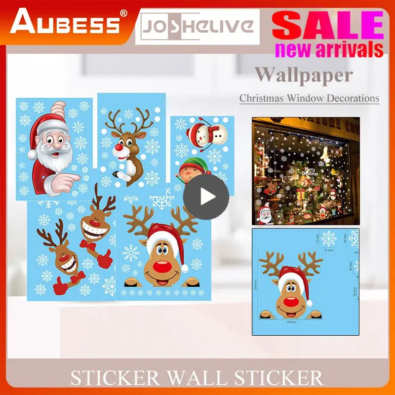 Christmas Window Sticker Christmas Decorations Santa Claus Snowflake Decal Combination Wall Sticker Home New Year Decor Supplies
Christmas Window Sticker Christmas Decorations Santa Claus Snowflake Decal Combination Wall Sticker Home New Year Decor Supplies
