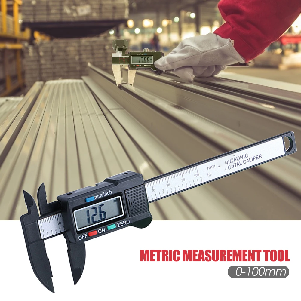 0-100mm Vernier Caliper Gauge Delicate Design Practical Multi-function LCD Digital Electronic Micrometer Measuring Tool
0-100mm Vernier Caliper Gauge Delicate Design Practical Multi-function LCD Digital Electronic Micrometer Measuring Tool