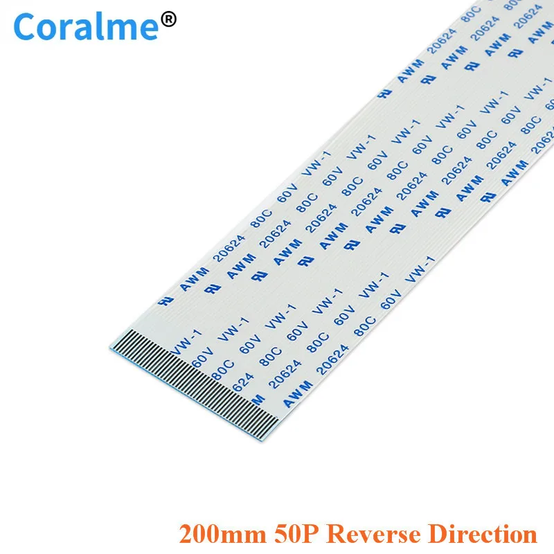 20 pcs 0.5mm Pitch 200MM Length Reverse Direction FFC FPC TTL Ribbon Flat Cable 50 PIN Flex For Camera Touchpad Mouse Pad
20 pcs 0.5mm Pitch 200MM Length Reverse Direction FFC FPC TTL Ribbon Flat Cable 50 PIN Flex For Camera Touchpad Mouse Pad