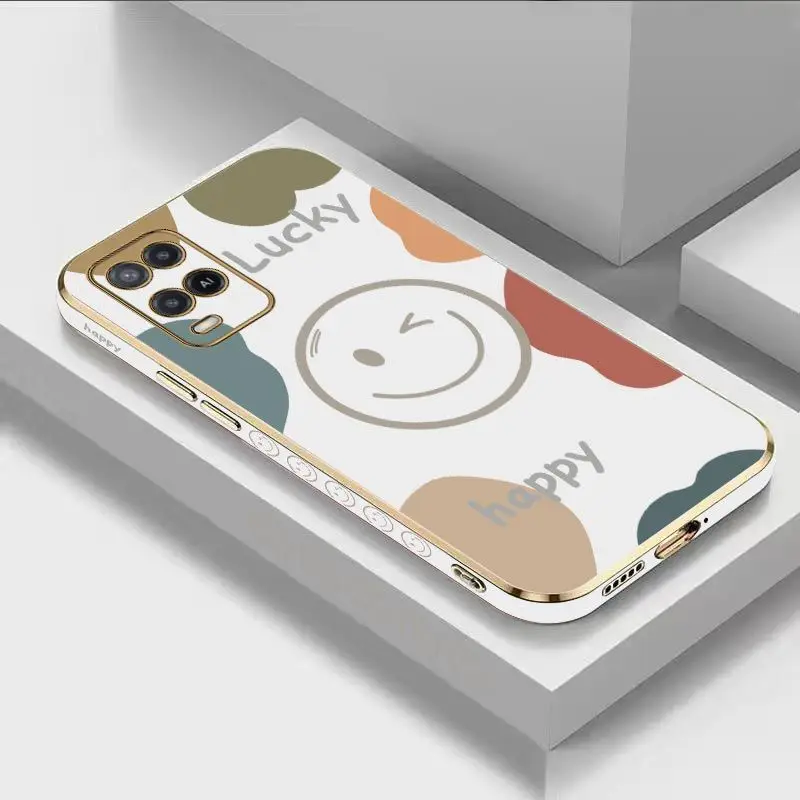 Happy Smiling Face Luxury Plating Phone Case For Oppo A15 A15S A16 A16K A76 A77 A78 A53 A54 A55 A92 A94 A95 A83 F19 Cover
Happy Smiling Face Luxury Plating Phone Case For Oppo A15 A15S A16 A16K A76 A77 A78 A53 A54 A55 A92 A94 A95 A83 F19 Cover