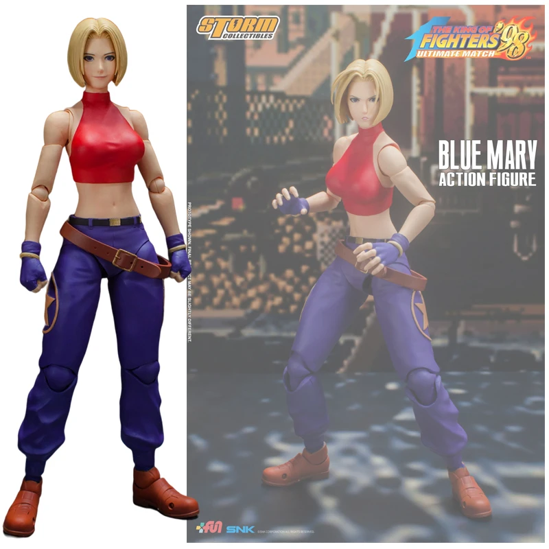 Genuine Storm Toys 1/12 The King of Fighters '98 Blue Mary SKKF05 Anime Figure Model Collecile Action Toys Gifts
Genuine Storm Toys 1/12 The King of Fighters '98 Blue Mary SKKF05 Anime Figure Model Collecile Action Toys Gifts