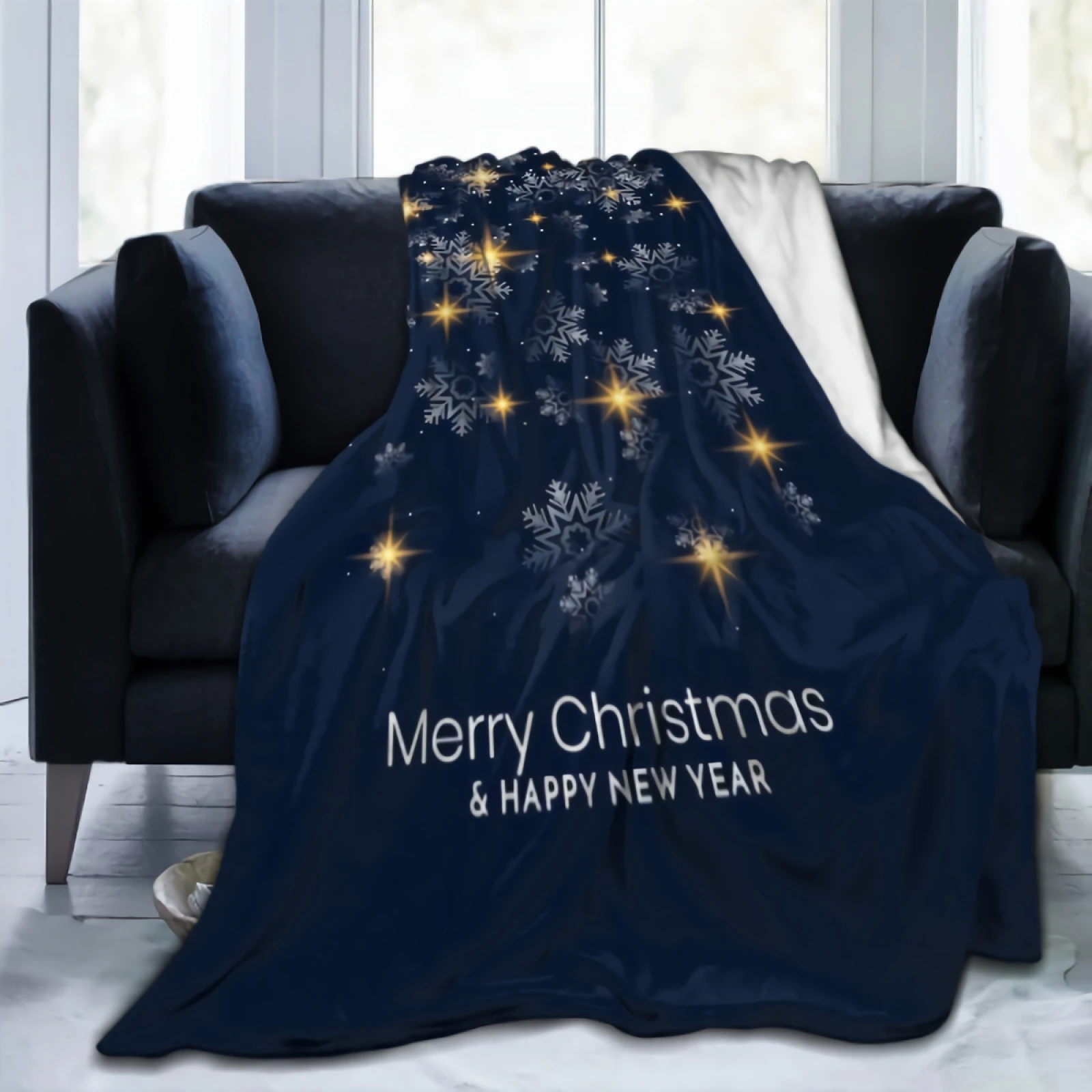Merry Christmas Snowflake Print Blanket Soft Cozy Warm Throw Blankets Flannel Fleece Blankets for Couch Sofa Bed Living Room
Merry Christmas Snowflake Print Blanket Soft Cozy Warm Throw Blankets Flannel Fleece Blankets for Couch Sofa Bed Living Room