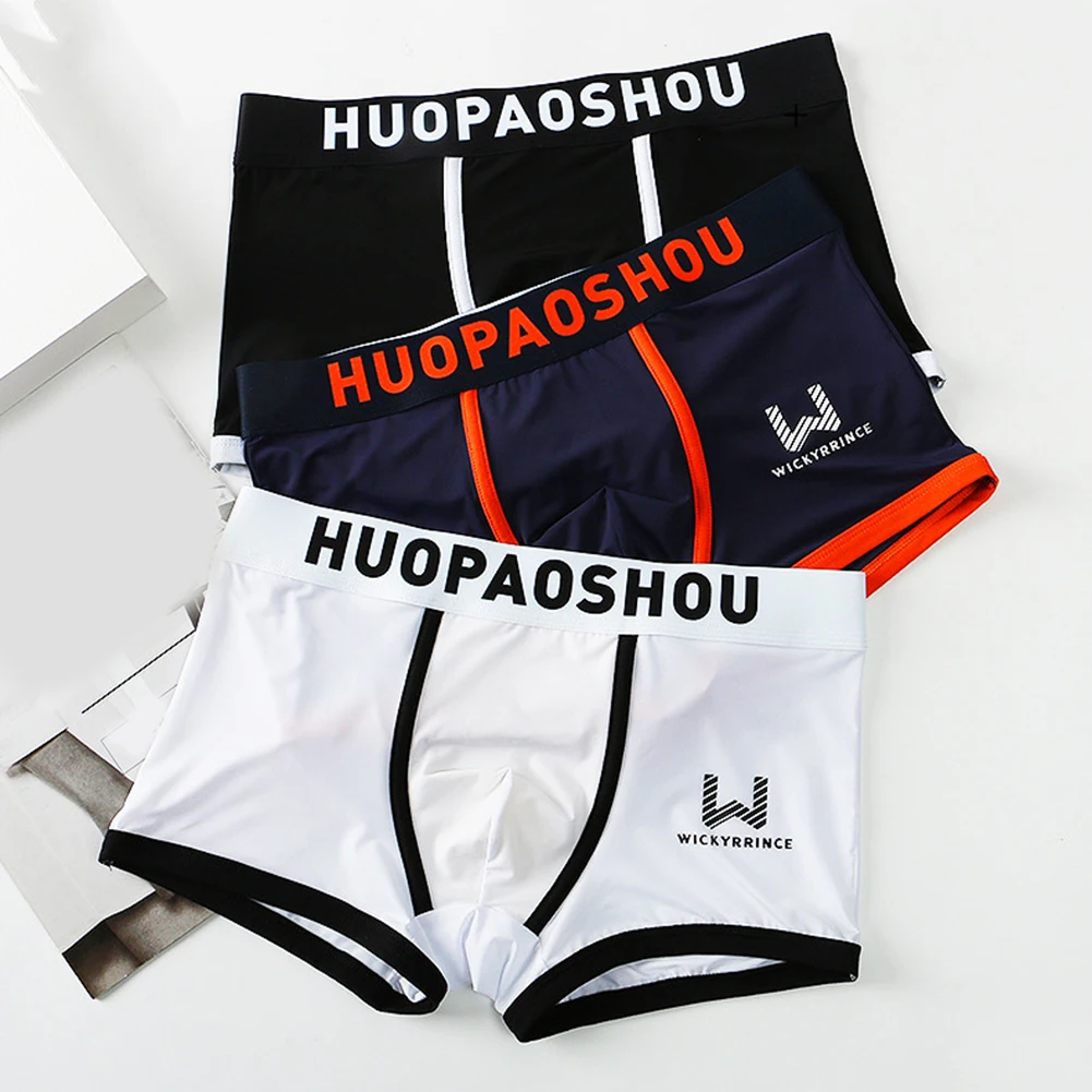 New Boxershorts Men Letter Print Boxers Underwear Ice Silk Underpants For Boys Boxer Briefs Shorts Breathable Elastic Panties
New Boxershorts Men Letter Print Boxers Underwear Ice Silk Underpants For Boys Boxer Briefs Shorts Breathable Elastic Panties