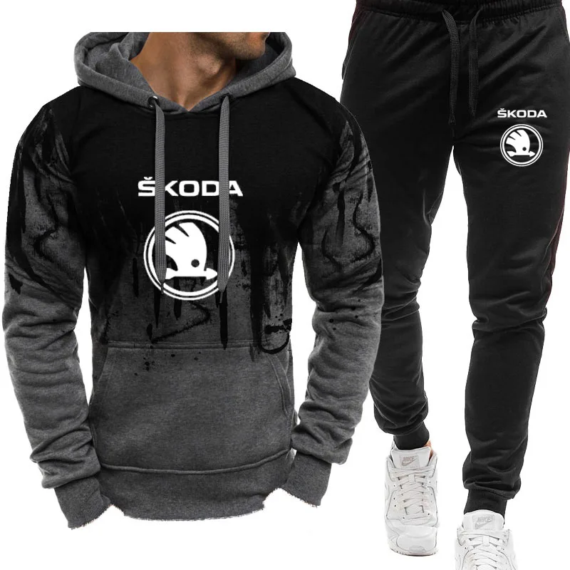 Fashion Casual sports men's Hoodie set Skoda car logo print Harajuku Hip Hop Street Fleece cotton Splash-Ink Hoodie Pullover set
Fashion Casual sports men's Hoodie set Skoda car logo print Harajuku Hip Hop Street Fleece cotton Splash-Ink Hoodie Pullover set