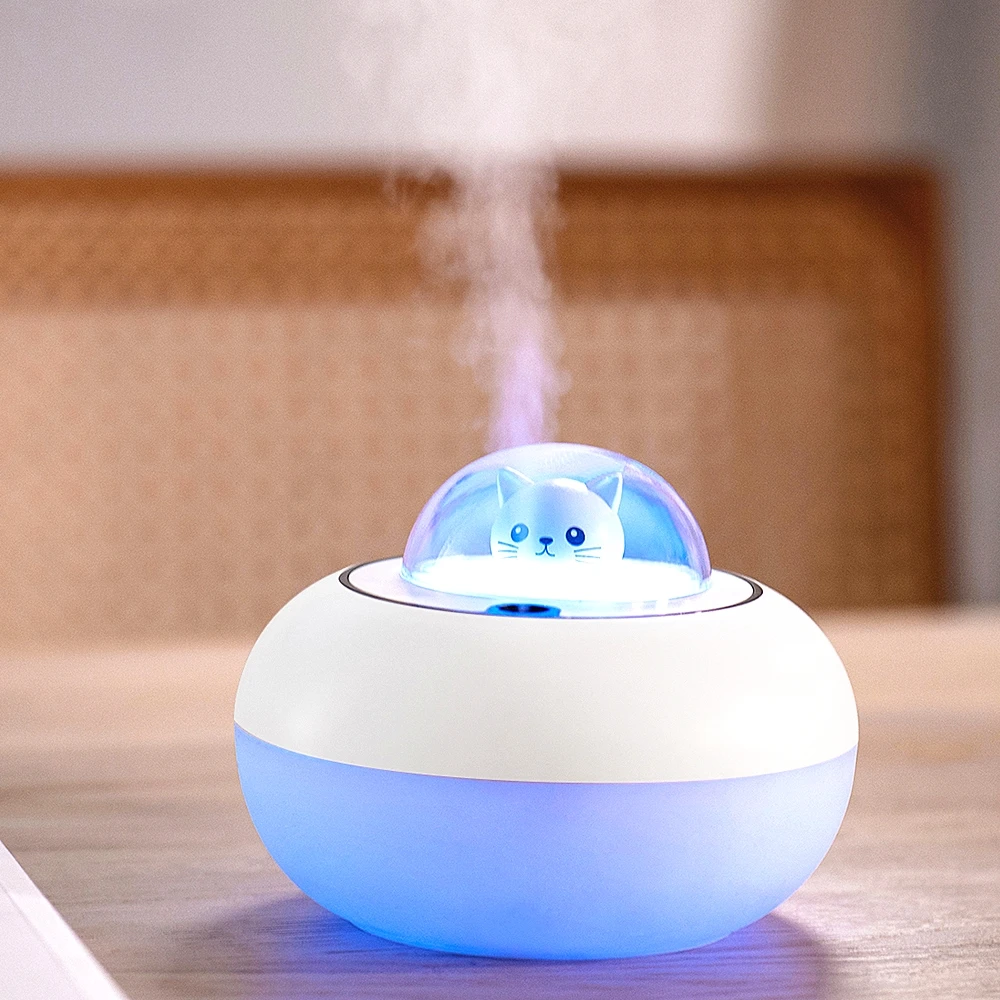 Lovely Cat Air Humidifier USB Aromatherapy Mist Maker Fogger with LED Lamp Mini Portable Ultrasonic Aroma Diffuser Air Purifier
Lovely Cat Air Humidifier USB Aromatherapy Mist Maker Fogger with LED Lamp Mini Portable Ultrasonic Aroma Diffuser Air Purifier