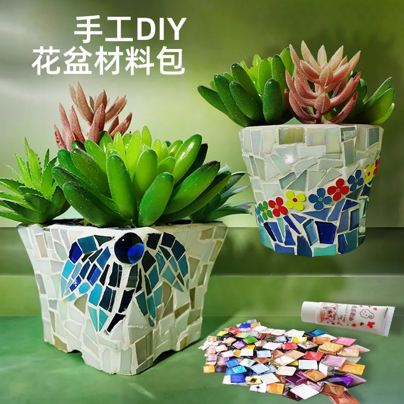 DIY Hand Mosaic Flowerpot Green Plant Bonsai Combination Creative Micro Landscape Decoration Home Office Decoration Wholesale
DIY Hand Mosaic Flowerpot Green Plant Bonsai Combination Creative Micro Landscape Decoration Home Office Decoration Wholesale
