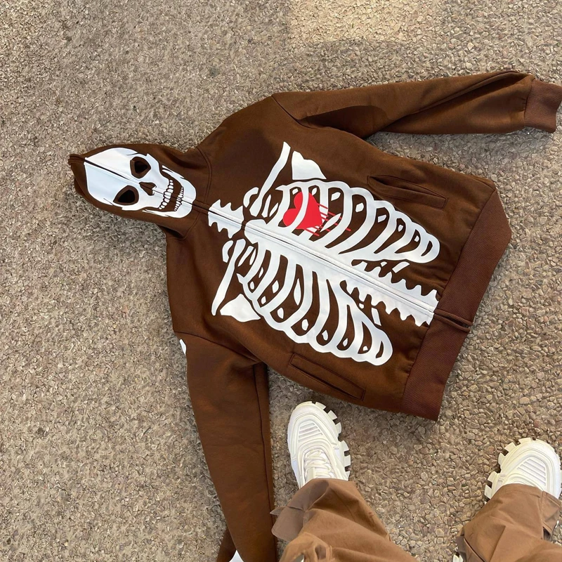 Hip Hop Men Hooded Sweatshirts 2022 Autumn Vintage Skull Print Hoodie Outwear Mens Fashion Slim Zipper-up Cardigan Hooded Tops
Hip Hop Men Hooded Sweatshirts 2022 Autumn Vintage Skull Print Hoodie Outwear Mens Fashion Slim Zipper-up Cardigan Hooded Tops