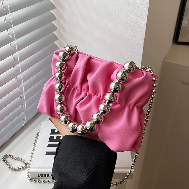 Korea Folds Mini PU Leather Crossbody Bag Women 2022 Summer Tendencia Cute Totes Chain Shoulder Side Handbag and Purses Brand
Korea Folds Mini PU Leather Crossbody Bag Women 2022 Summer Tendencia Cute Totes Chain Shoulder Side Handbag and Purses Brand