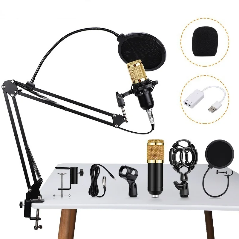 SAMTIAN BM 800 Professional Microphone Kit Condenser Microphone Studio Mic Vocal Record KTV Karaoke Microphone With Stand For PC
SAMTIAN BM 800 Professional Microphone Kit Condenser Microphone Studio Mic Vocal Record KTV Karaoke Microphone With Stand For PC