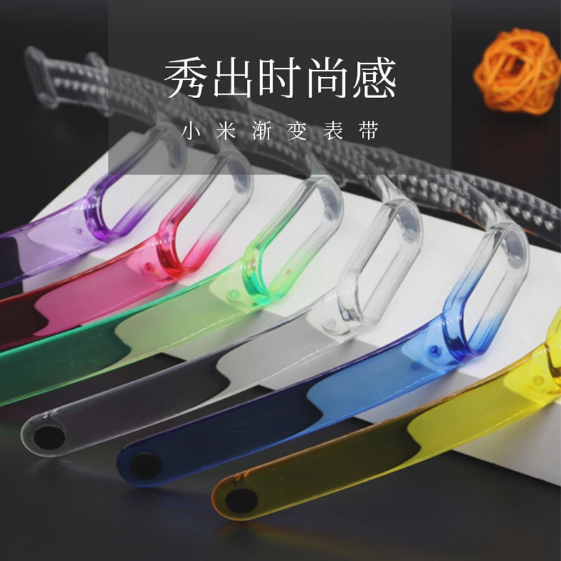 For Mi Band 6 5 4 3 Strap Silicone Transparent Gradient Replacement Strap Bracelet Pulseira Smart Sports Fitness Wrist
For Mi Band 6 5 4 3 Strap Silicone Transparent Gradient Replacement Strap Bracelet Pulseira Smart Sports Fitness Wrist