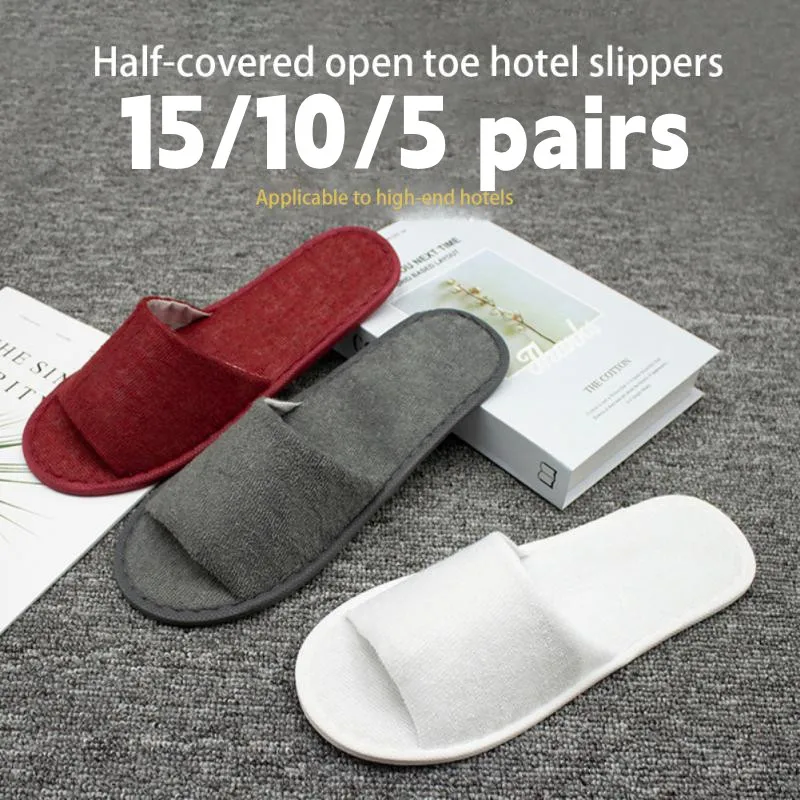 15/10/5 Pairs Cotton Slippers Portable Durable Travel Hotel Folding Flip Slip Shoes Men Women Outdoor Slippers 27cm Length
15/10/5 Pairs Cotton Slippers Portable Durable Travel Hotel Folding Flip Slip Shoes Men Women Outdoor Slippers 27cm Length