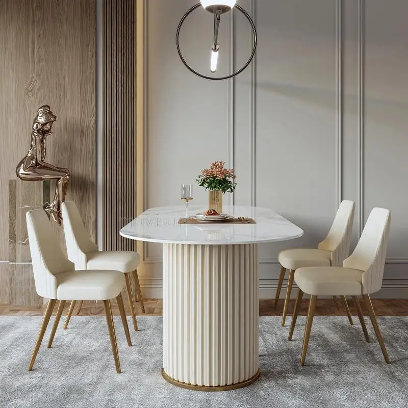 Dinner Luxury Dining Table Set Concise Design Console Golden Luxury Rock Marble Dining Table Mobile Muebles De Cocina Home Decor
Dinner Luxury Dining Table Set Concise Design Console Golden Luxury Rock Marble Dining Table Mobile Muebles De Cocina Home Decor