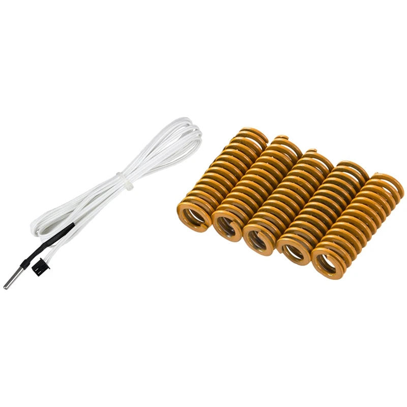 1 Pcs 3D Printer Parts Thermistor Temperature Sensor & 5 Pcs 3D Printer Hot Bed Spring Flat Plate Accessories
1 Pcs 3D Printer Parts Thermistor Temperature Sensor & 5 Pcs 3D Printer Hot Bed Spring Flat Plate Accessories