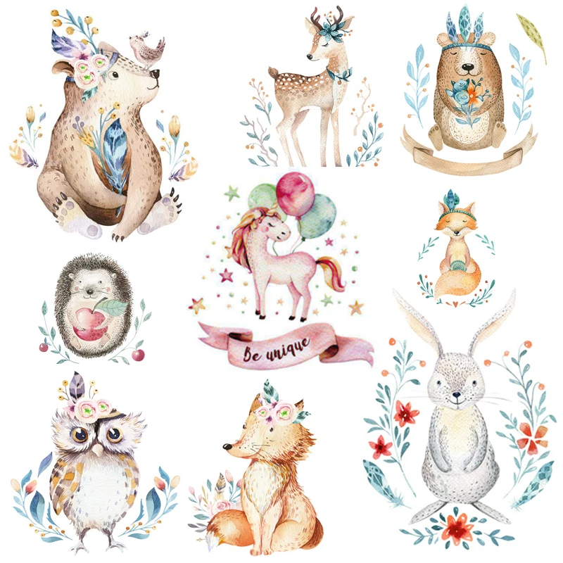 Cartoon Patches Iron-On Transfers For Clothing Cute Animal Patches For Clothes Heat Transfer Thermal Sticker For Clothes Decor
Cartoon Patches Iron-On Transfers For Clothing Cute Animal Patches For Clothes Heat Transfer Thermal Sticker For Clothes Decor