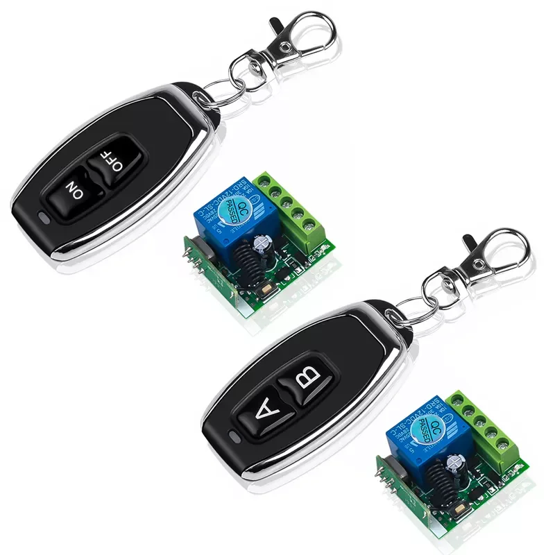 Hot DC12V 10A Relay 1 CH Wireless RF Remote Control Switch Transmitter with Receiver Module 433mhz LED Remote Control
Hot DC12V 10A Relay 1 CH Wireless RF Remote Control Switch Transmitter with Receiver Module 433mhz LED Remote Control