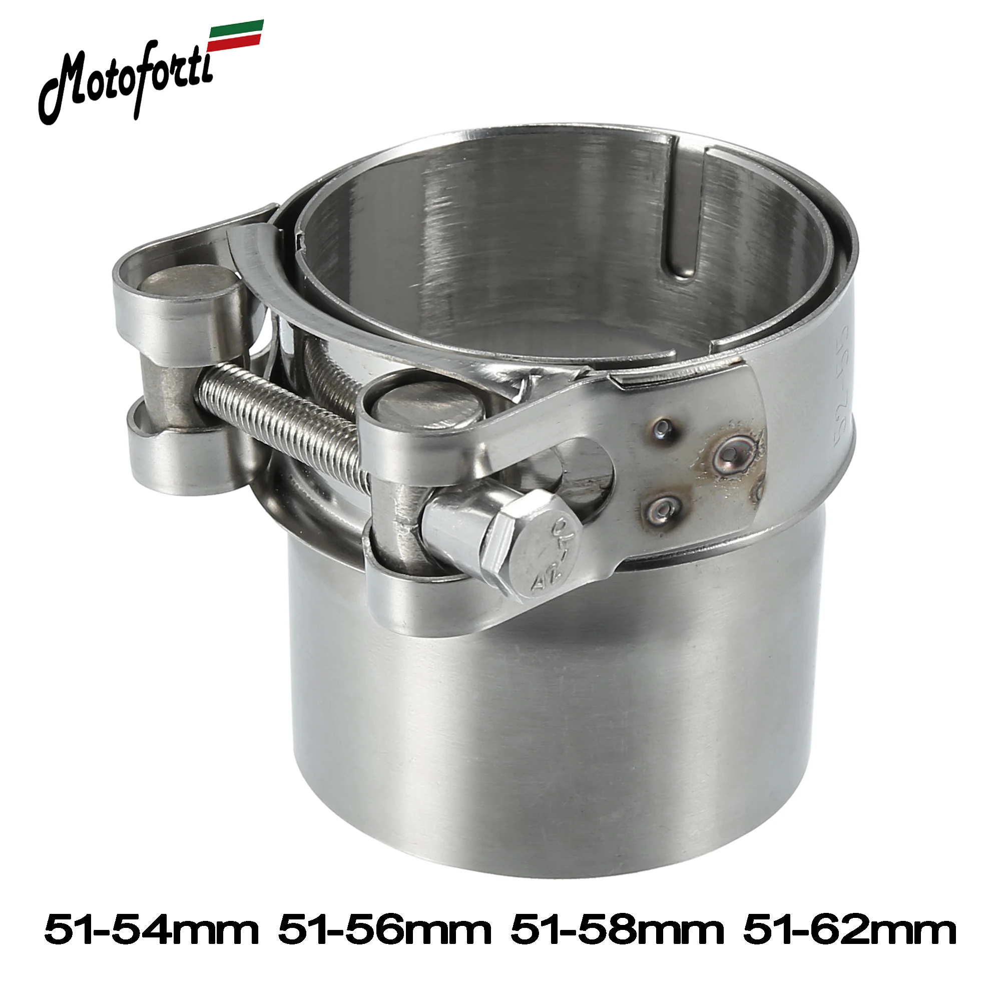 Motoforti 51-54mm 51-56mm 51-58mm 51-62mm Motorcycle Universal Stainless Steel Exhaust Pipe Adapter Connector Reducer Muffler
Motoforti 51-54mm 51-56mm 51-58mm 51-62mm Motorcycle Universal Stainless Steel Exhaust Pipe Adapter Connector Reducer Muffler