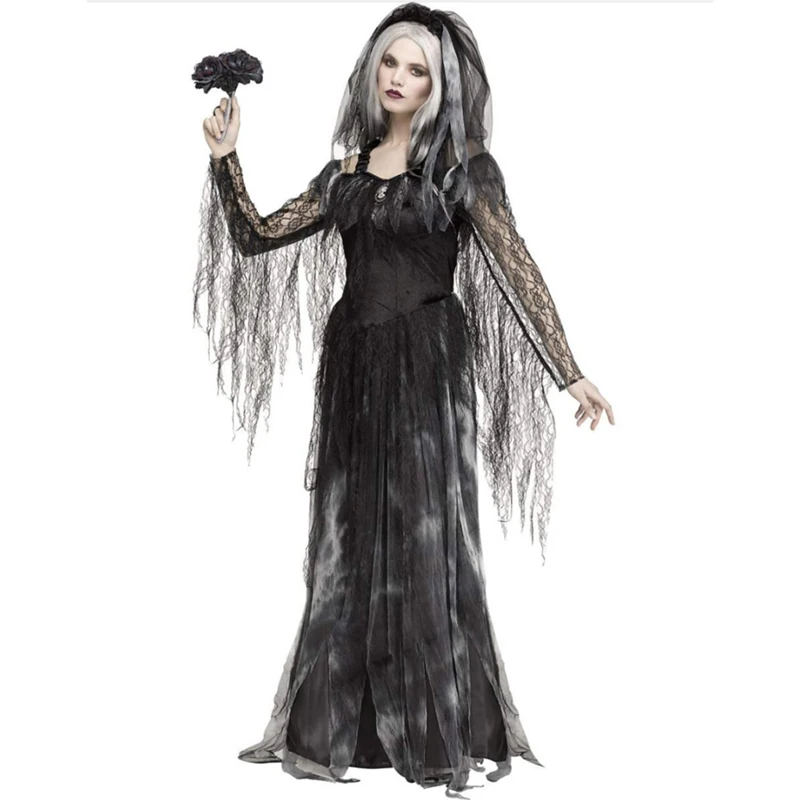 Carnival Halloween Lady Corpse Bride Costume Day Of The Dead Graveyard Ghost Roleplay Cosplay Fancy Party Dress
Carnival Halloween Lady Corpse Bride Costume Day Of The Dead Graveyard Ghost Roleplay Cosplay Fancy Party Dress