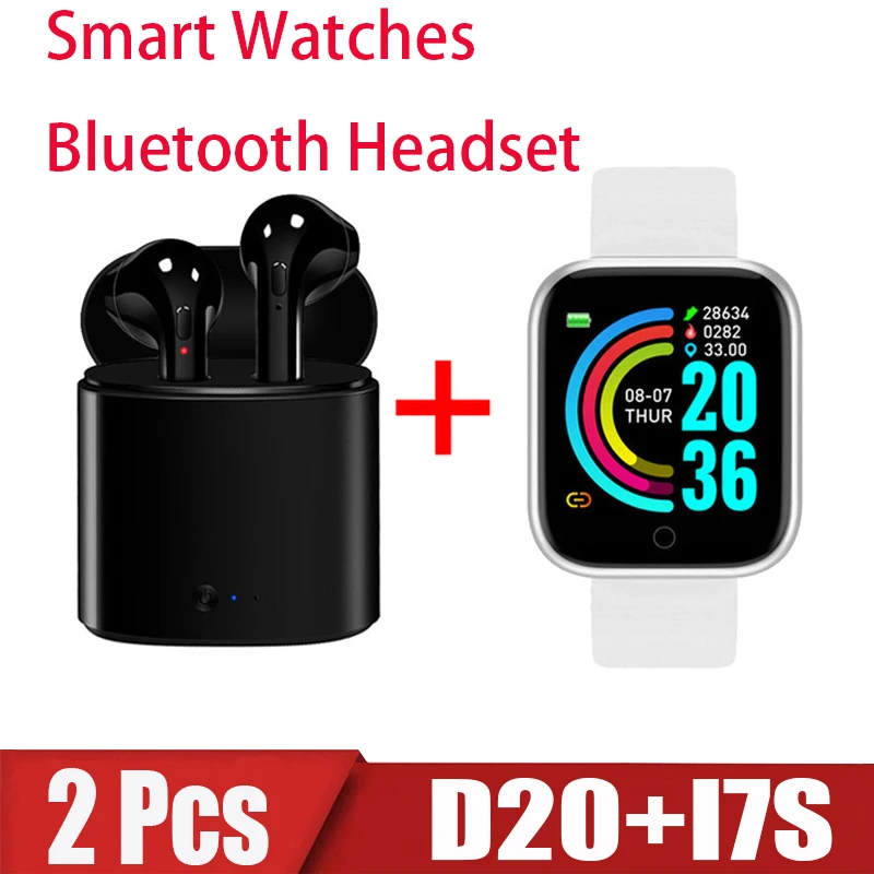 2PCS Y68 Smartwatch Bluetooth Digital Watch for men and women i7S Wireless Bluetooth Headphone D20 In the latest fashion mini
2PCS Y68 Smartwatch Bluetooth Digital Watch for men and women i7S Wireless Bluetooth Headphone D20 In the latest fashion mini