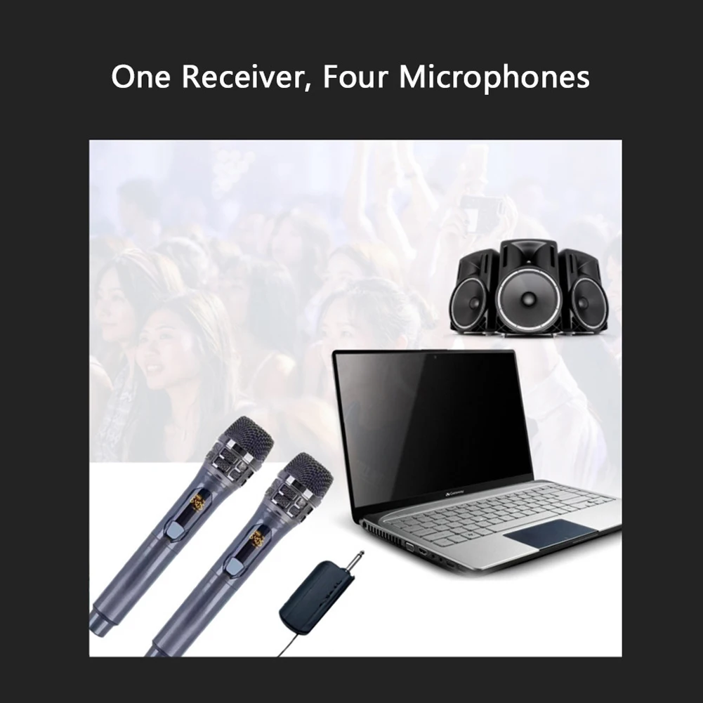 Handheld Mic Microphone Auditoriums Churches Wireless 3.5mm Adapter 4 Channels ABS Anti‑interference Black Cable
Handheld Mic Microphone Auditoriums Churches Wireless 3.5mm Adapter 4 Channels ABS Anti‑interference Black Cable