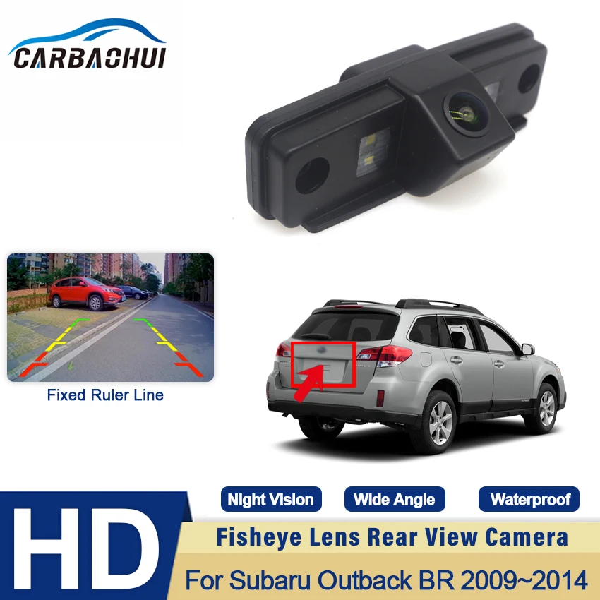 

HD CCD 1080*720 Fisheye Lens 170 Degree Car Reversing Rear View Camera For Subaru Outback BR 2009 2010 2011 2012 2013 2014
