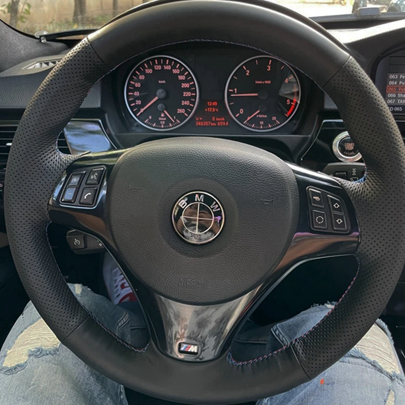 Чехол рулевого колеса автомобиля противоскользящая искусственная кожа авто интерьер для BMW M Sport M3 E90 E91 E92 E93 E87 E81 E82 E88 X1 E84
Чехол рулевого колеса автомобиля противоскользящая искусственная кожа авто интерьер для BMW M Sport M3 E90 E91 E92 E93 E87 E81 E82 E88 X1 E84
