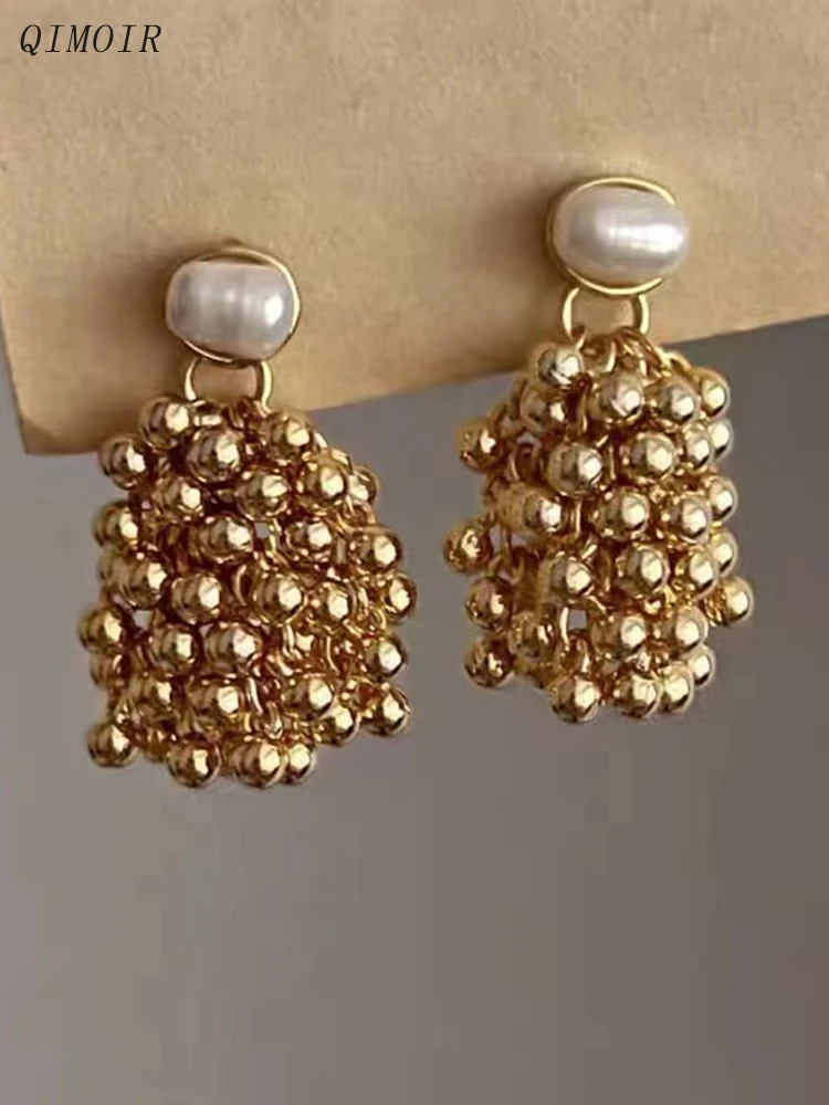 Cluster Beads Earrings For Women Cream Pearl Ear Post Drop Studs Fashion Cute Jewelry Vintage Metal Balls Tassel Gift Girl C1101
Cluster Beads Earrings For Women Cream Pearl Ear Post Drop Studs Fashion Cute Jewelry Vintage Metal Balls Tassel Gift Girl C1101