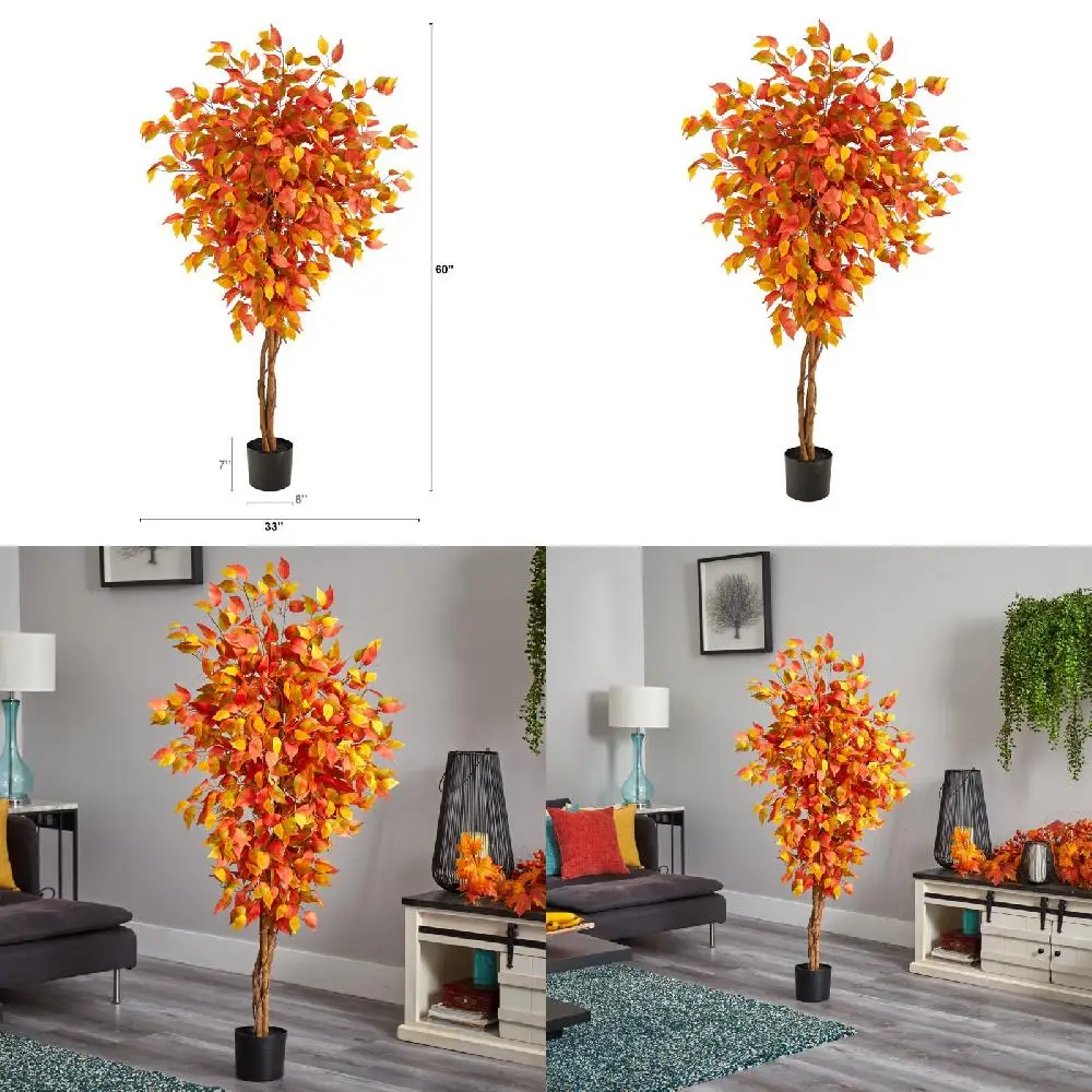 Gorgeous Black Plastic Pot Artificial Ficus Tree - Perfect for Home Decor and Gifts
Gorgeous Black Plastic Pot Artificial Ficus Tree - Perfect for Home Decor and Gifts