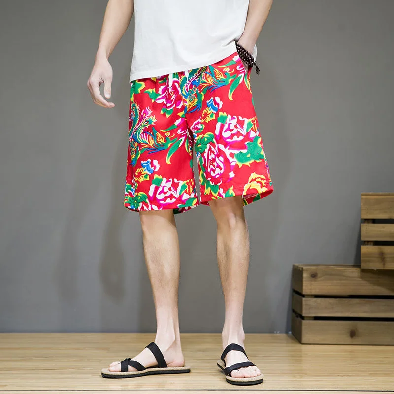 MrGB Chinese Style Flower Graphic Men Shorts Summer Vintage Male Short Pants Casual Straight Large Size Elastic Waist Trousers
MrGB Chinese Style Flower Graphic Men Shorts Summer Vintage Male Short Pants Casual Straight Large Size Elastic Waist Trousers