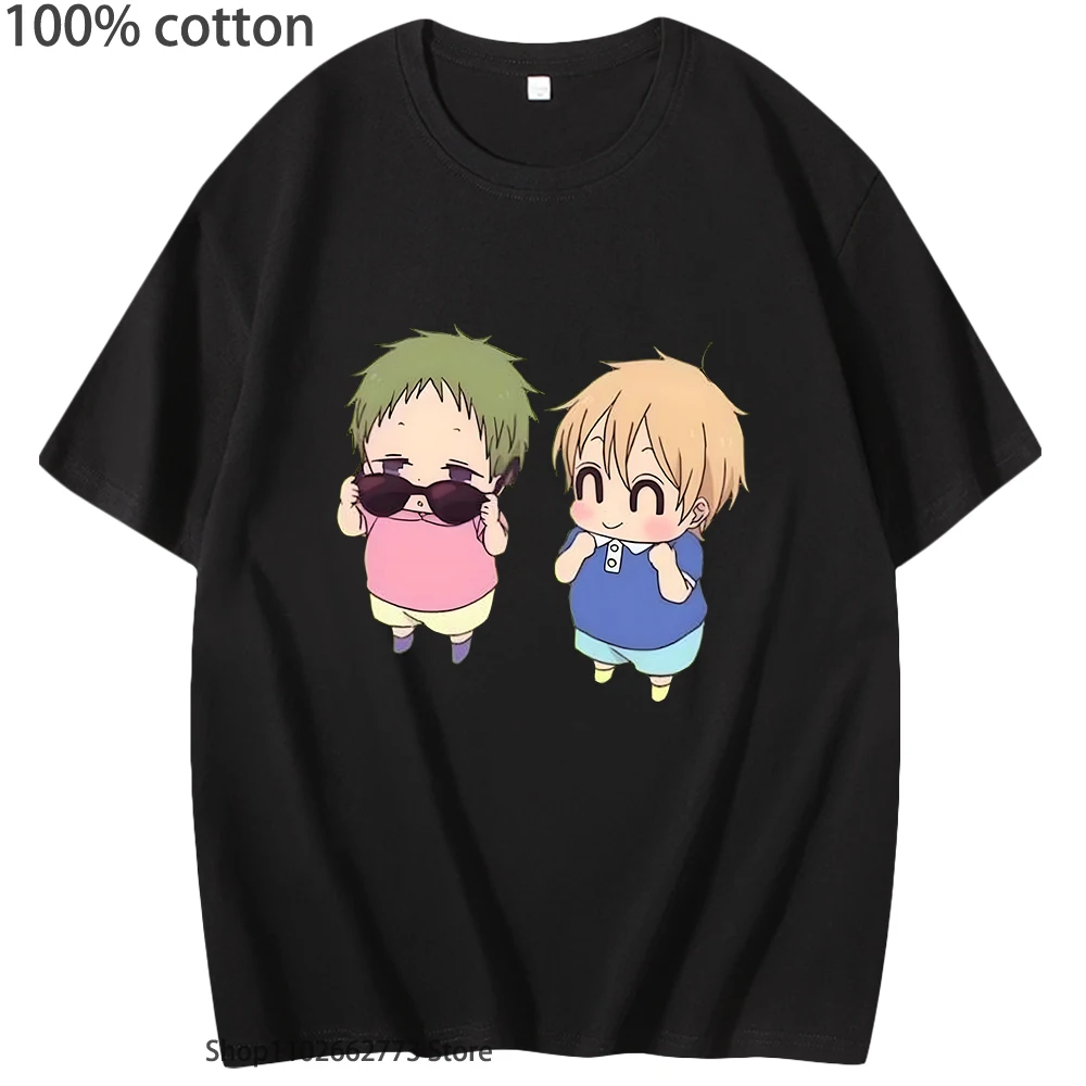 Школьная одежда Gakuen Kotaro and Takuma, уличная одежда для женщин и мужчин, милая мультяшная рубашка с коротким рукавом, повседневный топ из 10% хлопка
Школьная одежда Gakuen Kotaro and Takuma, уличная одежда для женщин и мужчин, милая мультяшная рубашка с коротким рукавом, повседневный топ из 10% хлопка