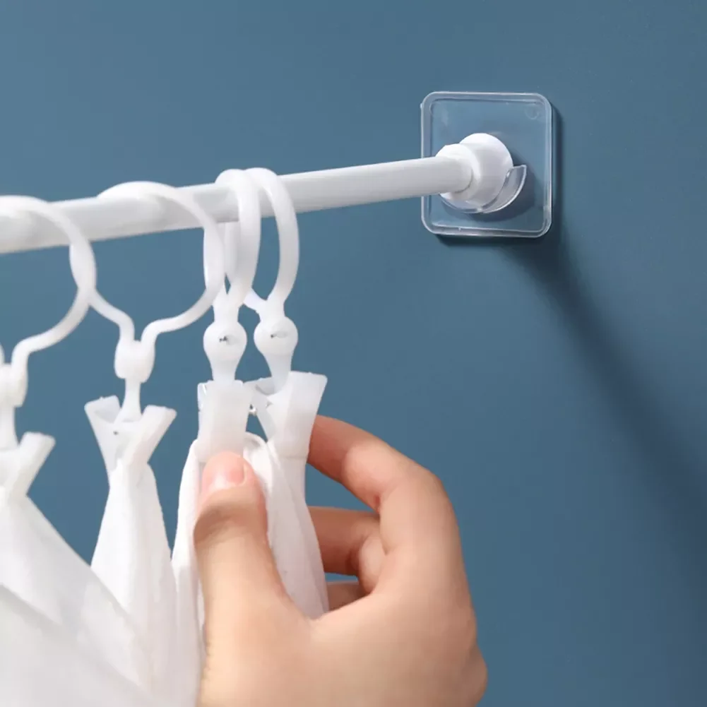 2/4PCS Shower Curtain Rod Mount Holder For Wall Adhesive Bathroom Shower Rod Tension Retainer No Drilling Stick For Closet
2/4PCS Shower Curtain Rod Mount Holder For Wall Adhesive Bathroom Shower Rod Tension Retainer No Drilling Stick For Closet