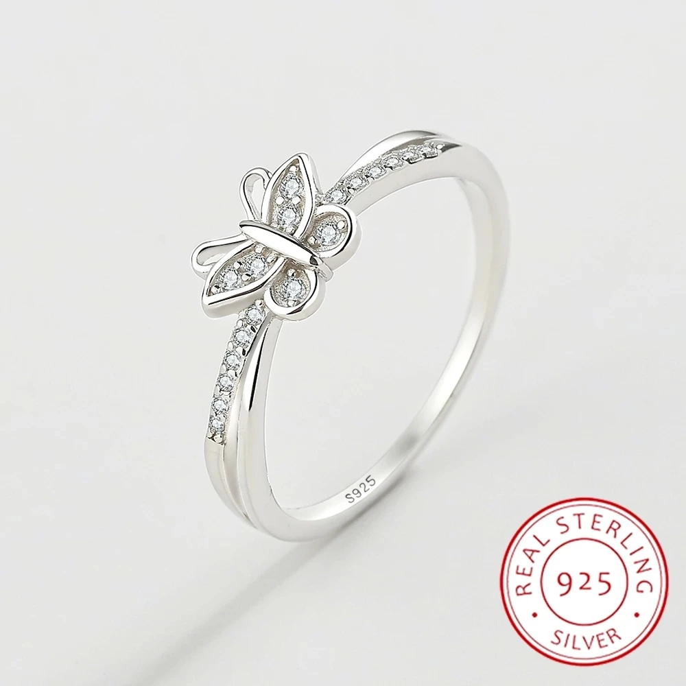 New Fashion Minimalist Animal Butterfly Couple Ladies Ring Women Original Authentic Sterling Silver 925 Christmas Jewelry Gift
New Fashion Minimalist Animal Butterfly Couple Ladies Ring Women Original Authentic Sterling Silver 925 Christmas Jewelry Gift