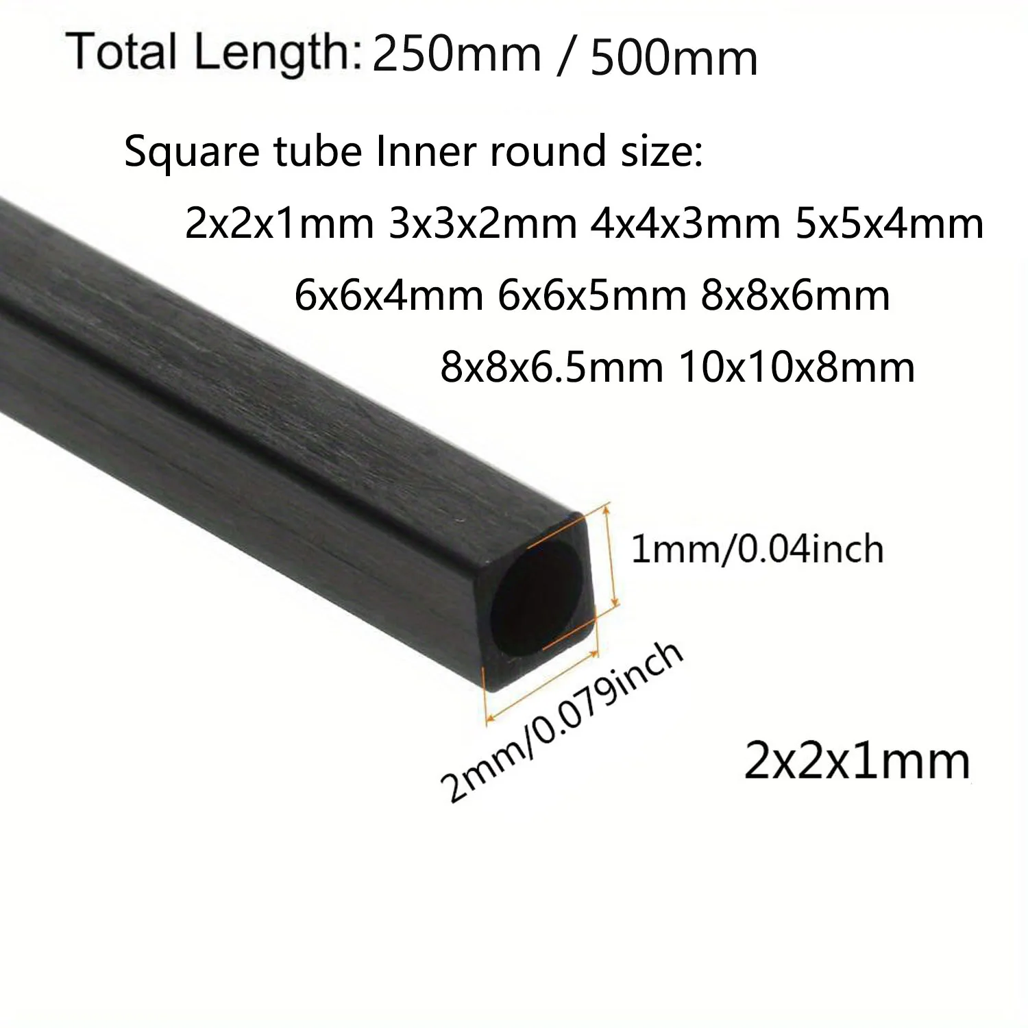 Квадратные трубы из углеродного волокна 2-10 мм x 250/500 мм
Квадратные трубы из углеродного волокна 2-10 мм x 250/500 мм