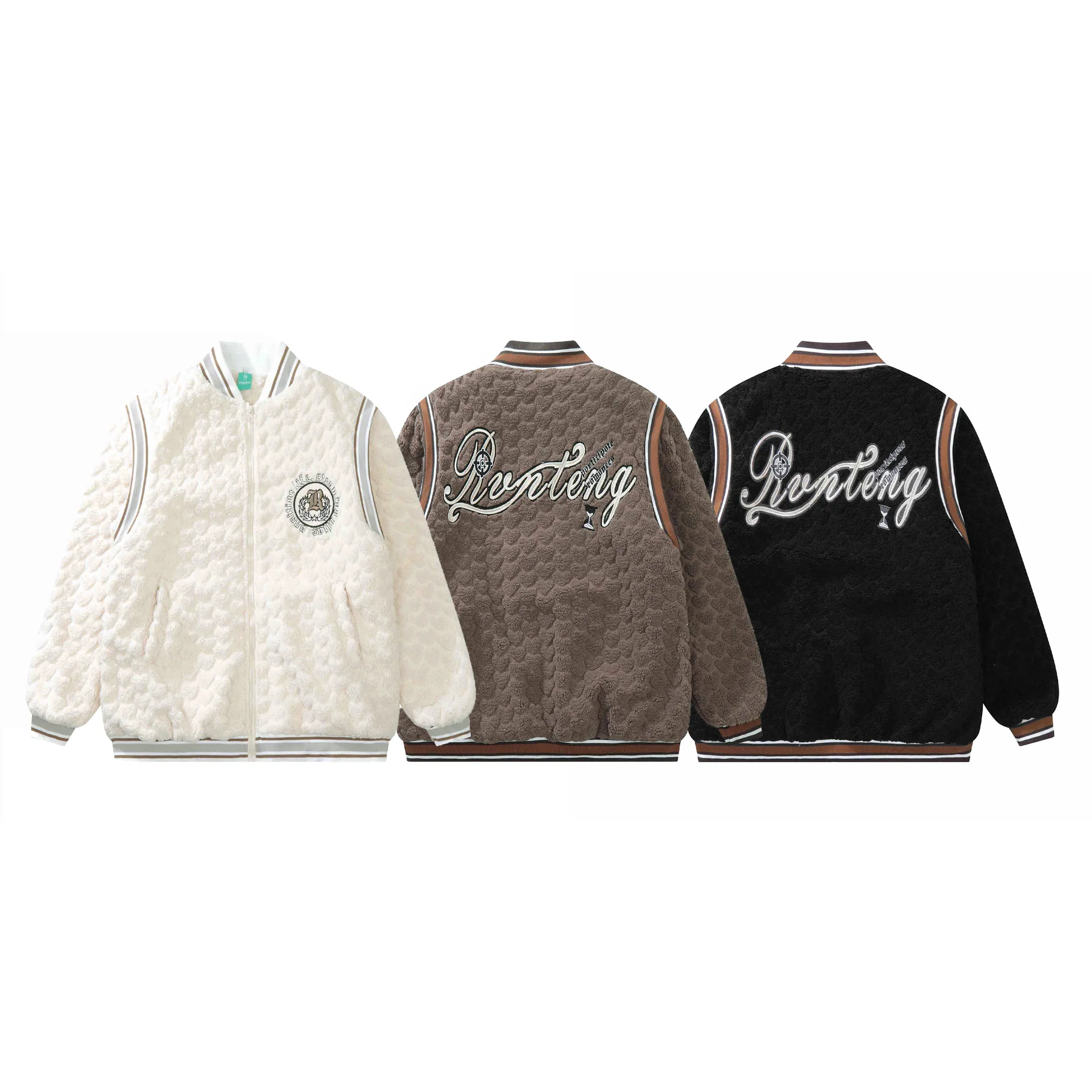 Retro Lamb Velvet Love Baseball Uniform for Men and Women Thickened Winter Letter Embroidery Cotton Jacket
Retro Lamb Velvet Love Baseball Uniform for Men and Women Thickened Winter Letter Embroidery Cotton Jacket