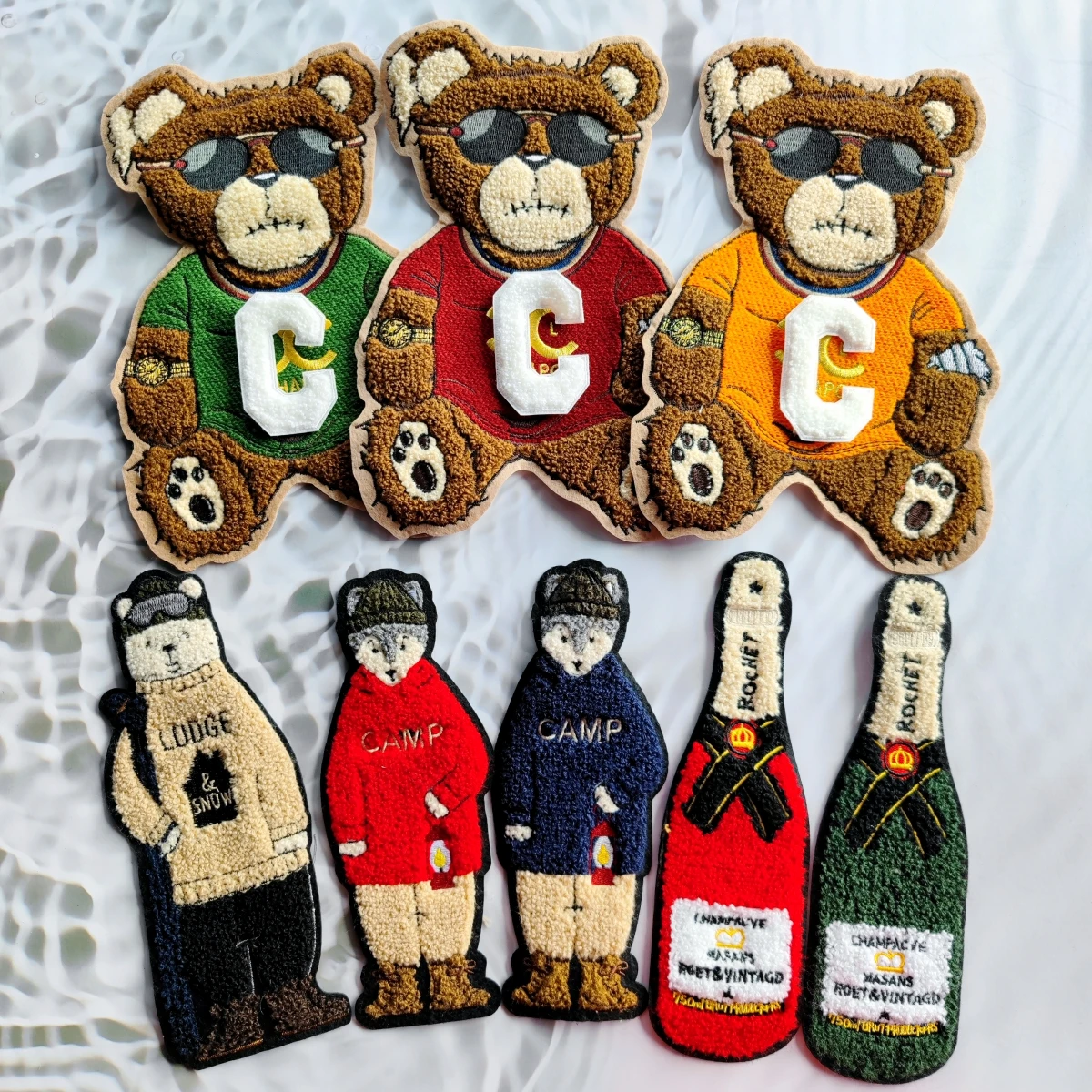Embroidery Chenille Bear Patch,sew on Animal Cartoon Patches,bears Badges Appliques for Clothing WF228110
Embroidery Chenille Bear Patch,sew on Animal Cartoon Patches,bears Badges Appliques for Clothing WF228110