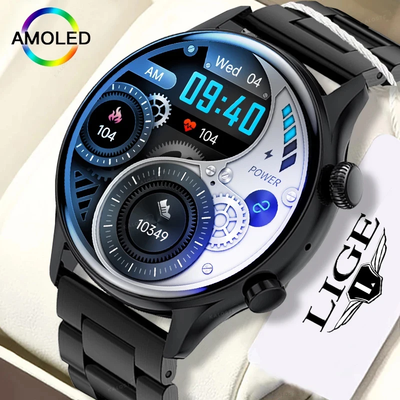 LIGE 2022 Новые смарт-часы для мужчин 1,36-дюймовый AMOLED 390 * 390 Поддержка экрана Always On Display SmartWatch Водонепроницаемые Android-часы
LIGE 2022 Новые смарт-часы для мужчин 1,36-дюймовый AMOLED 390 * 390 Поддержка экрана Always On Display SmartWatch Водонепроницаемые Android-часы