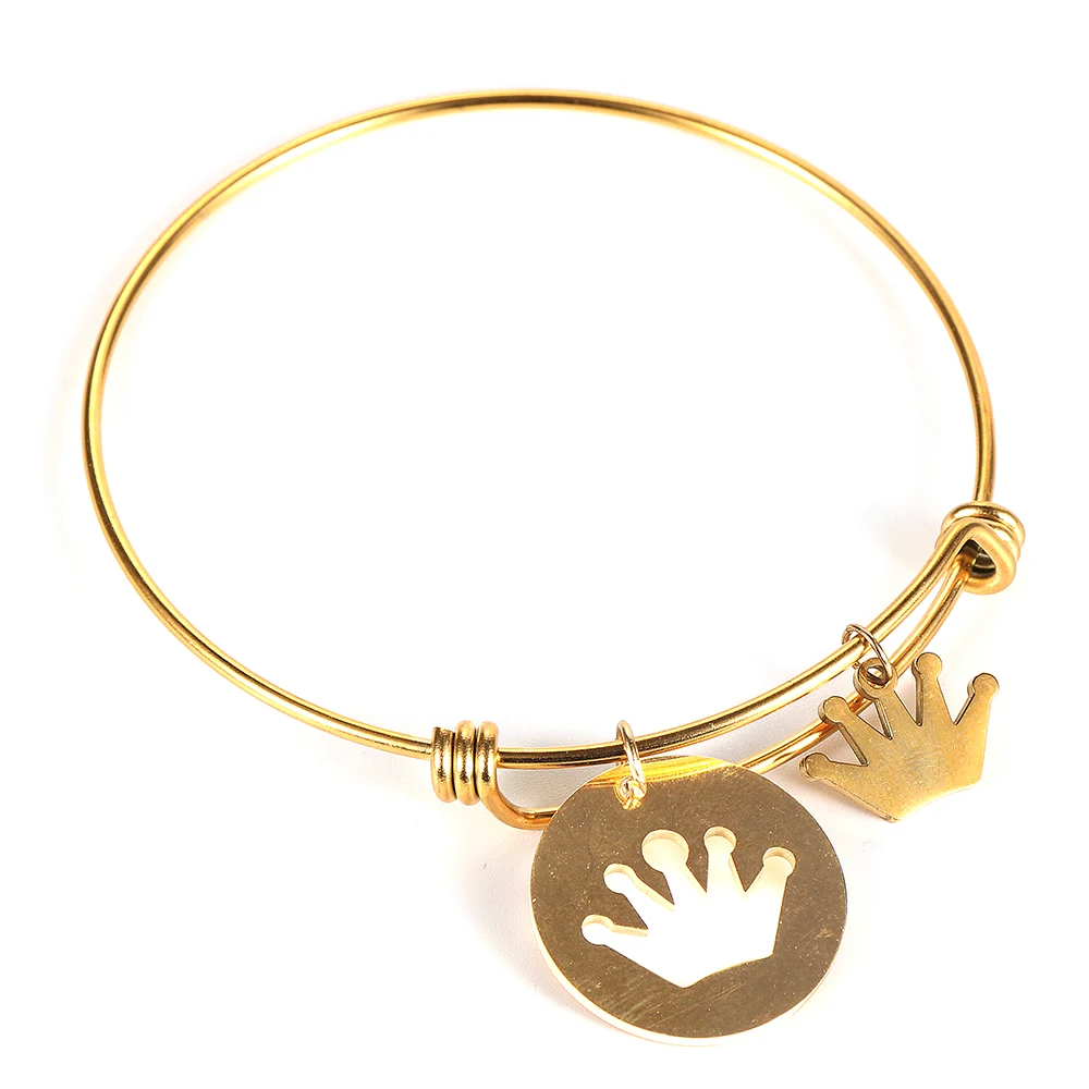 Nabest Couple Golden Stainless Steel Bangle Bracelet for Women Men Love Heart Crown Charm Bracelet Fashion Jewelry Girl Boy Gift
Nabest Couple Golden Stainless Steel Bangle Bracelet for Women Men Love Heart Crown Charm Bracelet Fashion Jewelry Girl Boy Gift