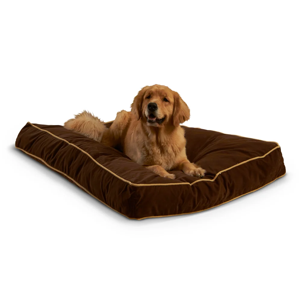 

Rectangle Pillow Style Dog Bed, Cocoa, Large (48 X 36 In.),Pet Supplies, Cat and Dog Nest Mat, Soft and Comfortable