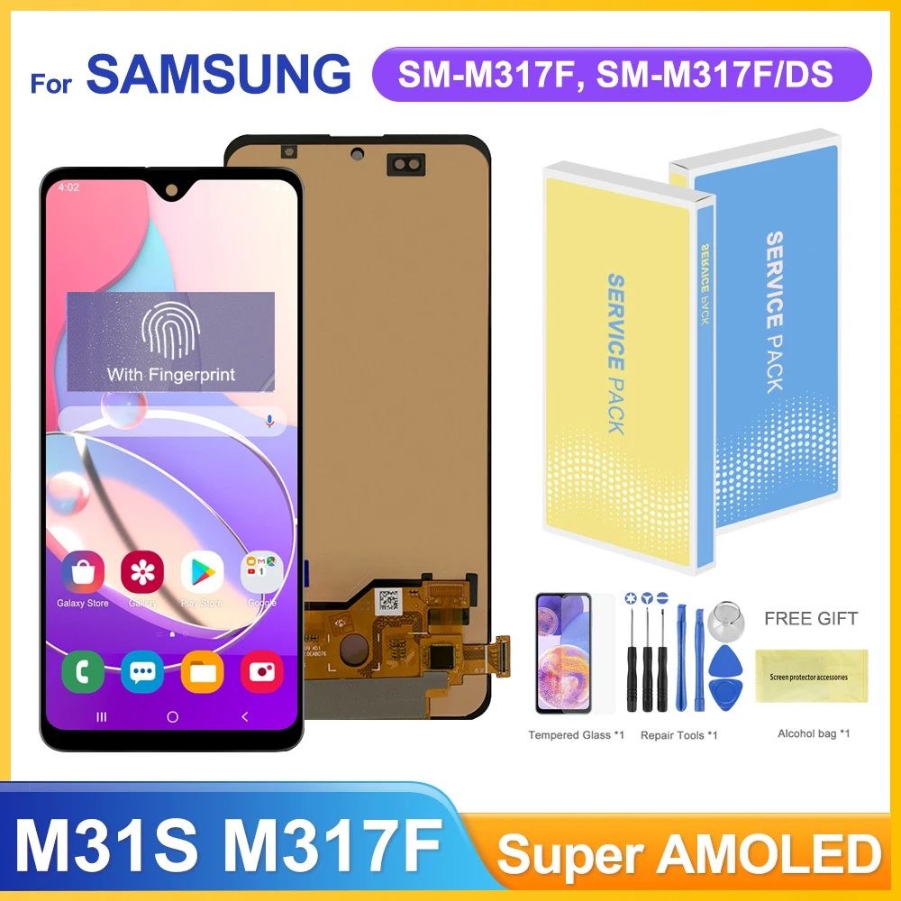 Super AMOLED M31S дисплей с отпечатками пальцев, для Samsung Galaxy M31s M317 M317F ЖК-дисплей сенсорный экран дигитайзер Замена
Super AMOLED M31S дисплей с отпечатками пальцев, для Samsung Galaxy M31s M317 M317F ЖК-дисплей сенсорный экран дигитайзер Замена