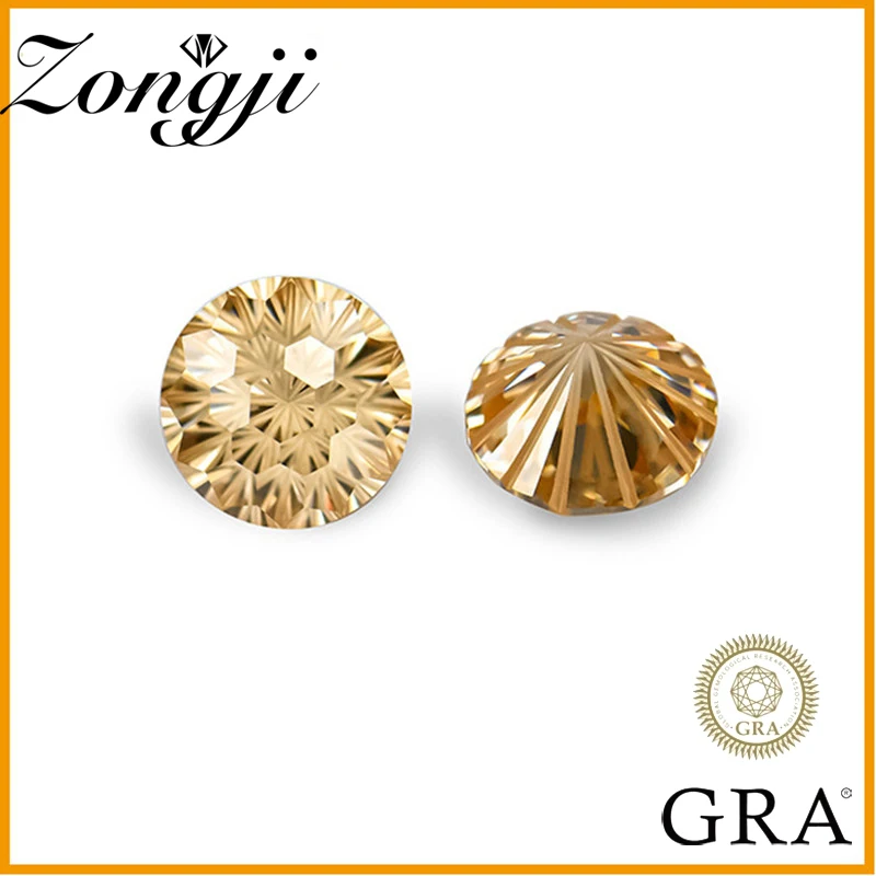 Wholesale Moissanite Chrysanthemum Cut Primary Color Champagne 1.0 Ct with Waist Size + Black Card Round Loose Lab Grown Diamond
Wholesale Moissanite Chrysanthemum Cut Primary Color Champagne 1.0 Ct with Waist Size + Black Card Round Loose Lab Grown Diamond
