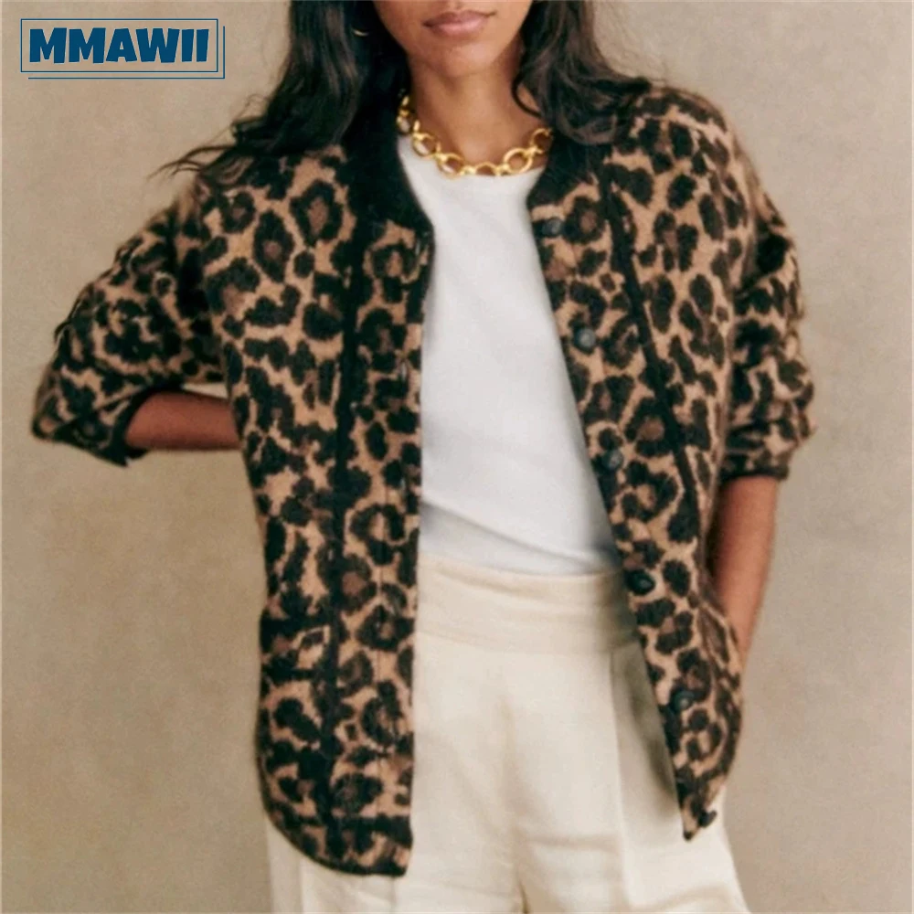 MMAWII Casual Leopard Print Long Sleeve Women Jacket 2023 Autumn New Fashion Female Button Streetwears Coat
MMAWII Casual Leopard Print Long Sleeve Women Jacket 2023 Autumn New Fashion Female Button Streetwears Coat