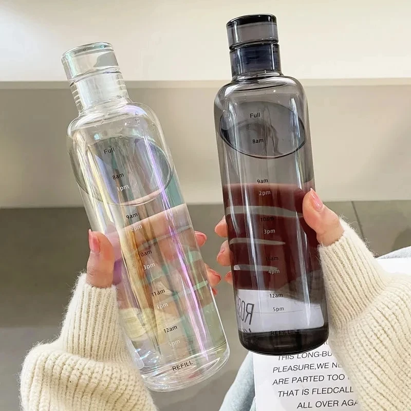 500/750Ml with Time Marker Glass Water Bottle Clear Water Bottle Outdoor Potable Sport Water Bottles Leakproof Drink Bottle New
500/750Ml with Time Marker Glass Water Bottle Clear Water Bottle Outdoor Potable Sport Water Bottles Leakproof Drink Bottle New