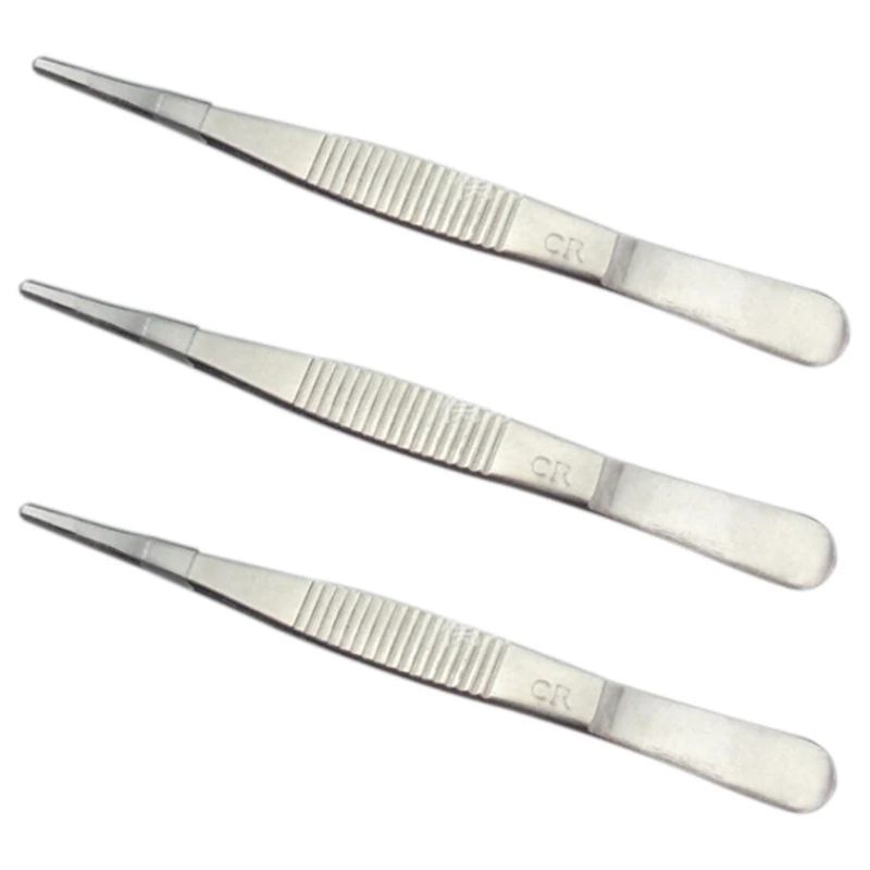 3X Tweezers 14 Cm Tweezers Of Instruments 
3X Tweezers 14 Cm Tweezers Of Instruments