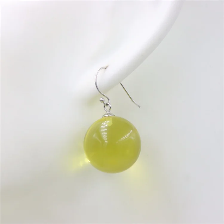 ZFSILVER Trend Elegent 18MM Amber Bead Stud Earrings Eardrop Ear Ball Hooks For Women Temperament Jewelry Accessories Party Gift
ZFSILVER Trend Elegent 18MM Amber Bead Stud Earrings Eardrop Ear Ball Hooks For Women Temperament Jewelry Accessories Party Gift