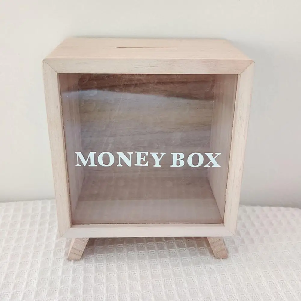 Piggy Bank Long-lasting Hollow Unpainted Unfinished Wood Money Piggy Bank Money Bank for Daily Use
Piggy Bank Long-lasting Hollow Unpainted Unfinished Wood Money Piggy Bank Money Bank for Daily Use