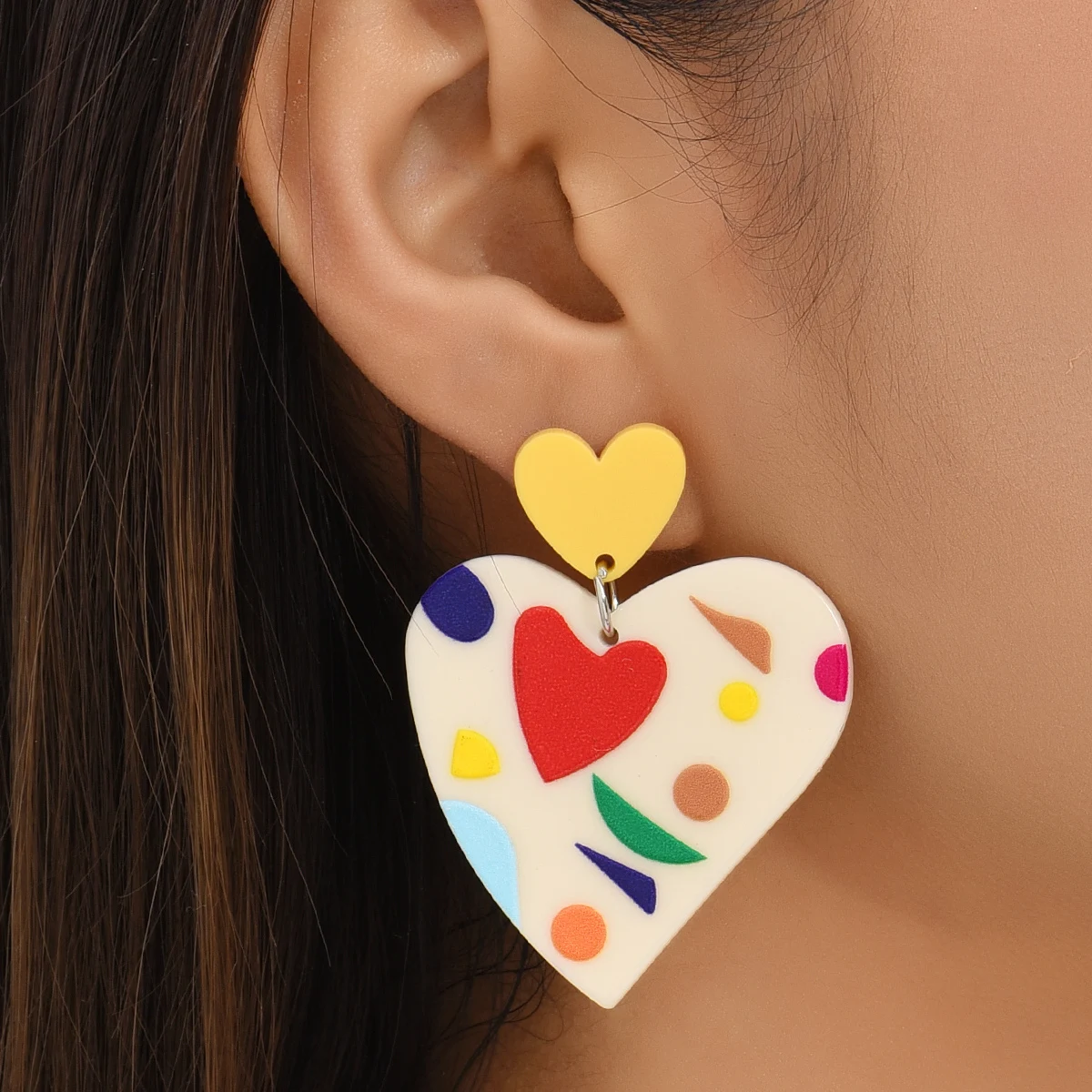 AYAYOO New Korea Fashion Beauty Love Heart Jewelry Earrings 2022 Resin Arylic Drop Earrings For Women Girls Travel Party Jewelry
AYAYOO New Korea Fashion Beauty Love Heart Jewelry Earrings 2022 Resin Arylic Drop Earrings For Women Girls Travel Party Jewelry