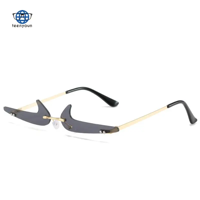Teenyoun New Irregular Sunglasses Women's Creative Evocative Glasses Rimless Punk Colorful SuGlasses
Teenyoun New Irregular Sunglasses Women's Creative Evocative Glasses Rimless Punk Colorful SuGlasses