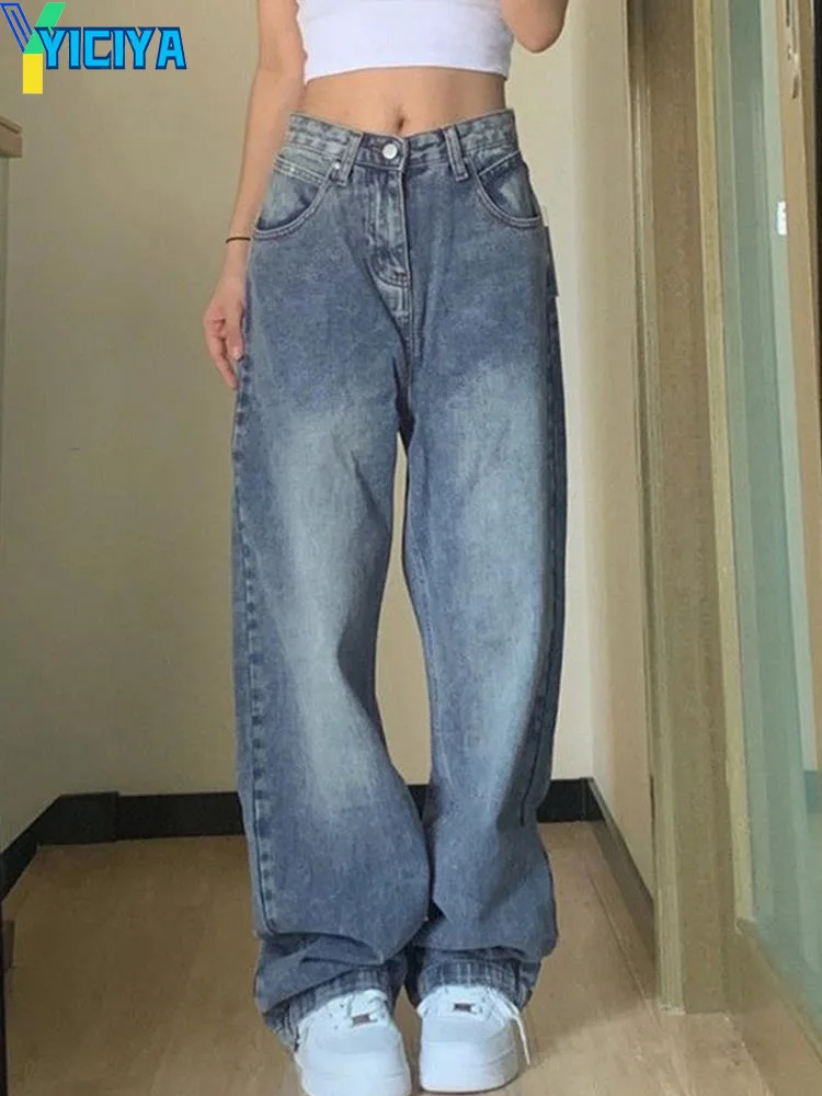 YICIYA y2k style jeans Women Vintage Baggy Straight Denim Trousers Loose Wide Leg Casual Long Pants Clothing Female Streetwear
YICIYA y2k style jeans Women Vintage Baggy Straight Denim Trousers Loose Wide Leg Casual Long Pants Clothing Female Streetwear