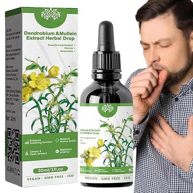 Dendrobium & Mullein Extract Herbal Drops Anti-snoring Clear Lungs Drop Powerful Lung Support Cleanse Respiratory Clear Breath
Dendrobium & Mullein Extract Herbal Drops Anti-snoring Clear Lungs Drop Powerful Lung Support Cleanse Respiratory Clear Breath