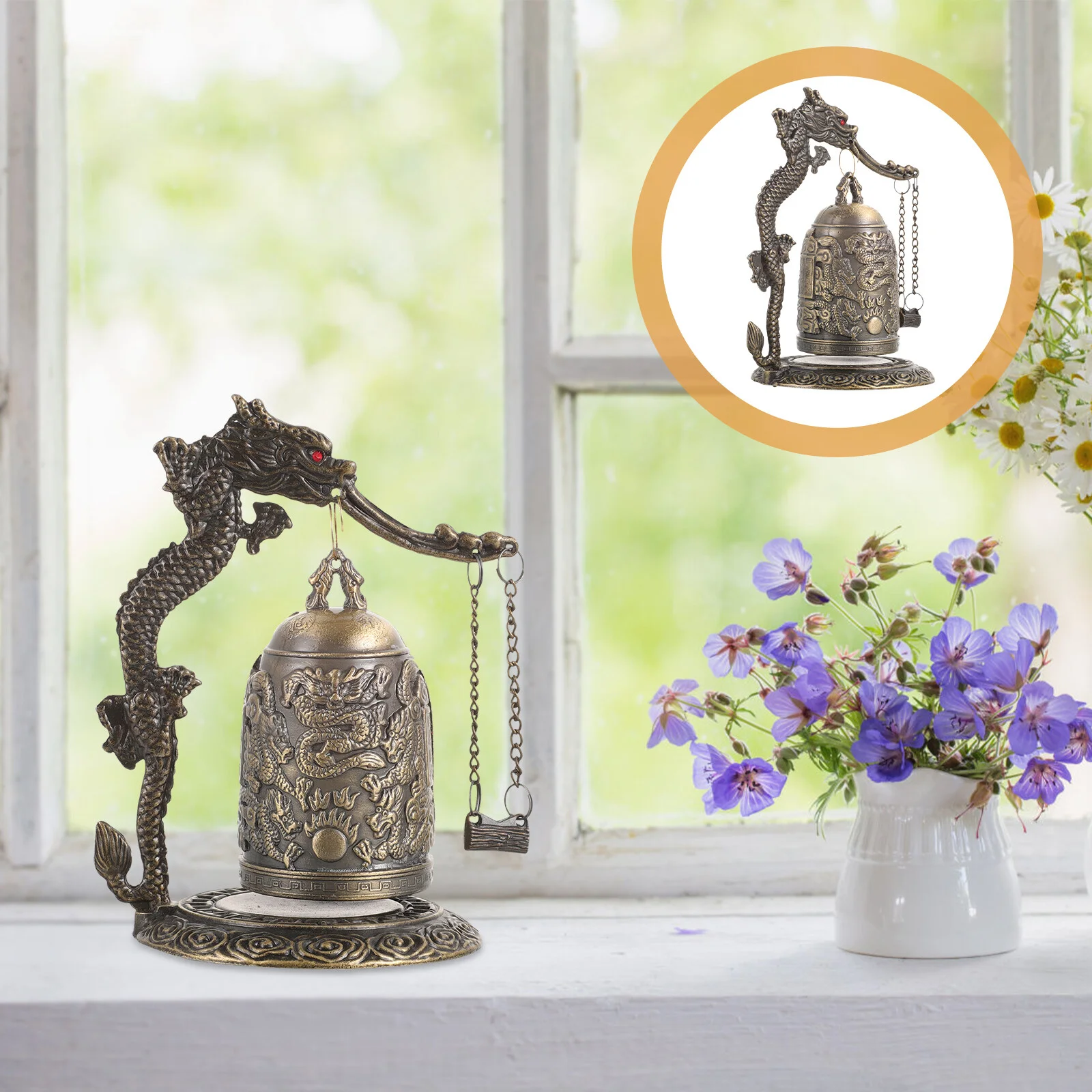 Monk Strike Bell Decor Chime Layout Desktop Decoration Chinese Statue Ornaments Tabletop Model Bronze Lock Adornment
Monk Strike Bell Decor Chime Layout Desktop Decoration Chinese Statue Ornaments Tabletop Model Bronze Lock Adornment