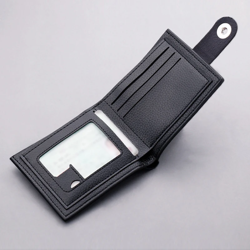 Short Magnetic Clasp Leather Men's Wallet Fashion Coin Pocket Card Holder Men's Wallet Simple Quality Men's Wallet Purses Men
Short Magnetic Clasp Leather Men's Wallet Fashion Coin Pocket Card Holder Men's Wallet Simple Quality Men's Wallet Purses Men